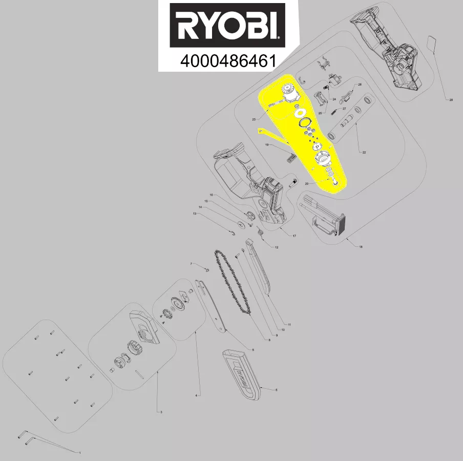 moteur + transmission réf. 5131046807 Ryobi